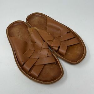 Women's Tan Leather Free People Sandals